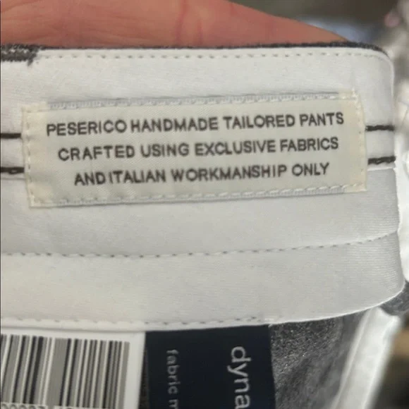 Peserico IT 42 Gray Plaid Virgin Wool Cropped Tailored Pants US 6 - Picture 10 of 14